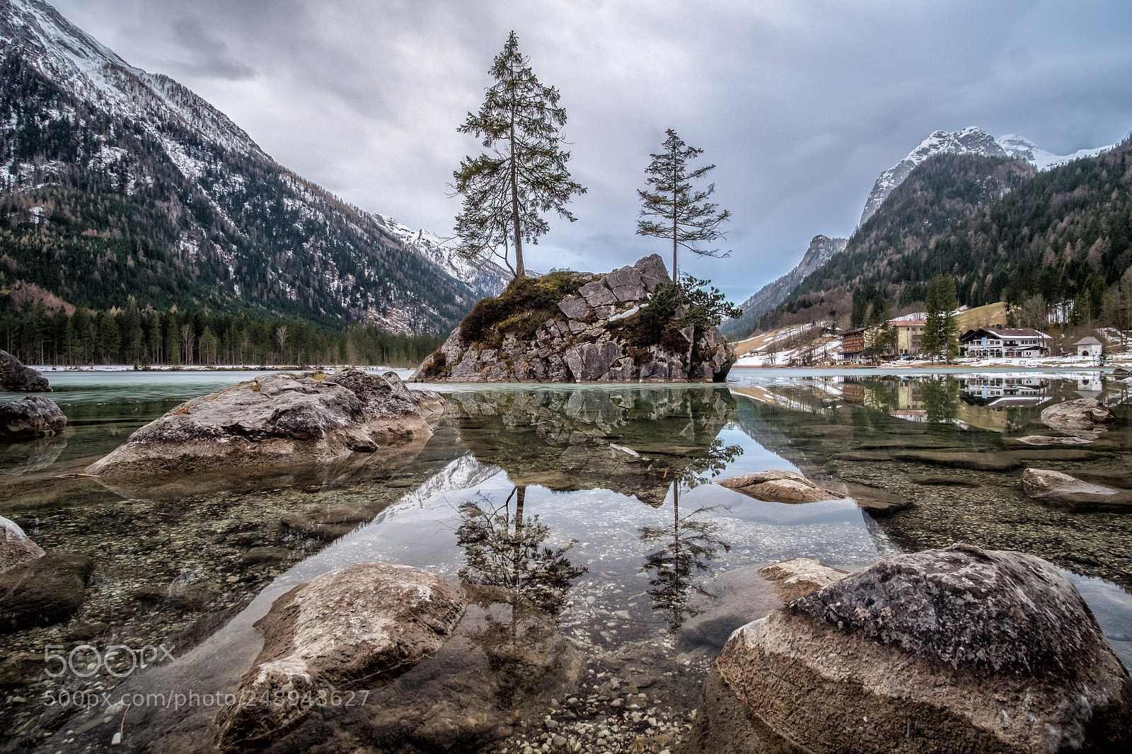 Fujifilm X-T1 sample photo. Hintersee fuji edition evening photography