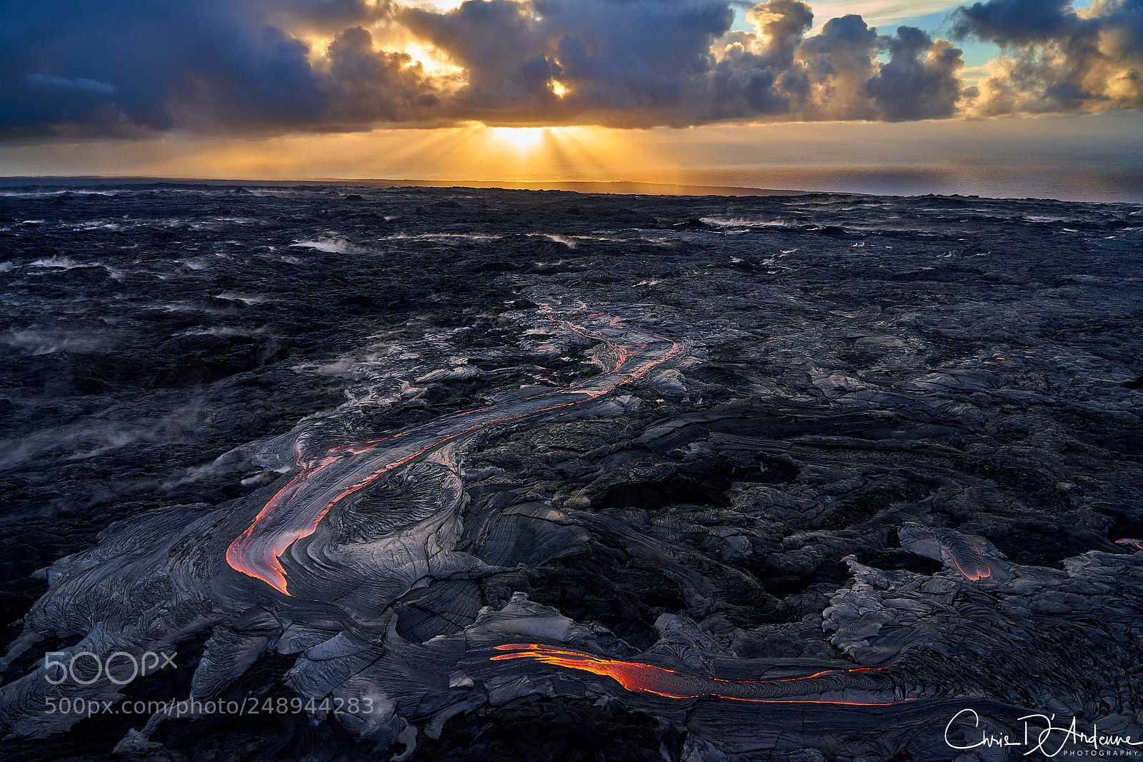 Sony a7R III sample photo. Lava flow sunrise photography