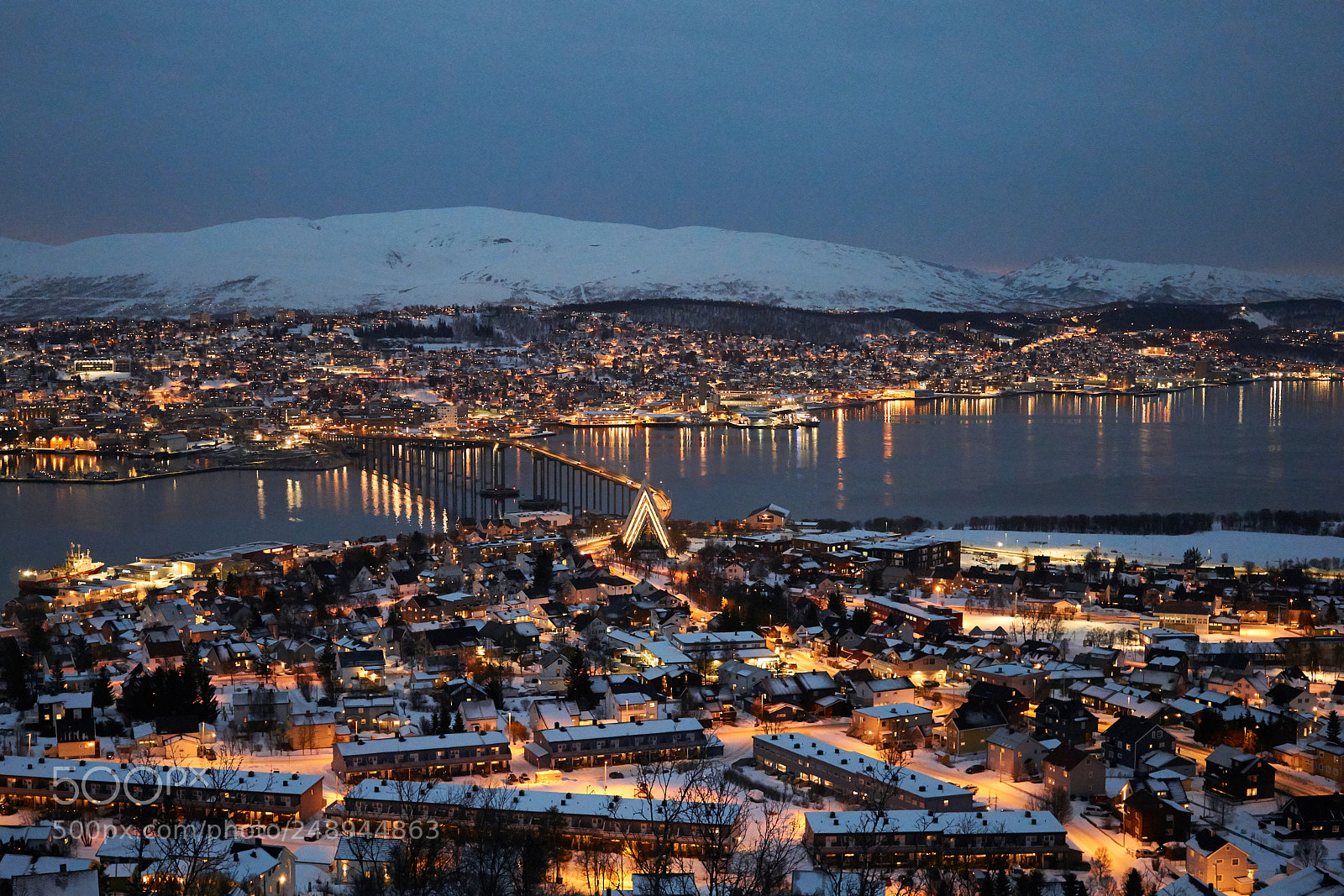 Sony a6000 sample photo. Troms by night. view photography