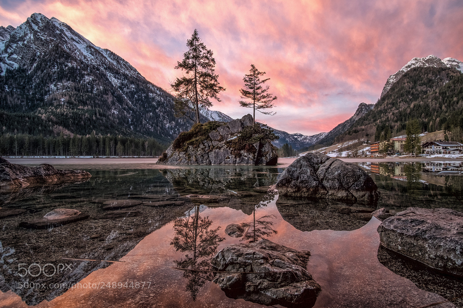 Fujifilm X-T1 sample photo. Hintersee fuji edition sunrise photography