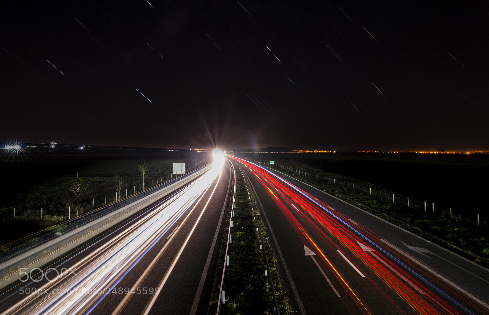 Nikon D7000 sample photo. Night trails photography