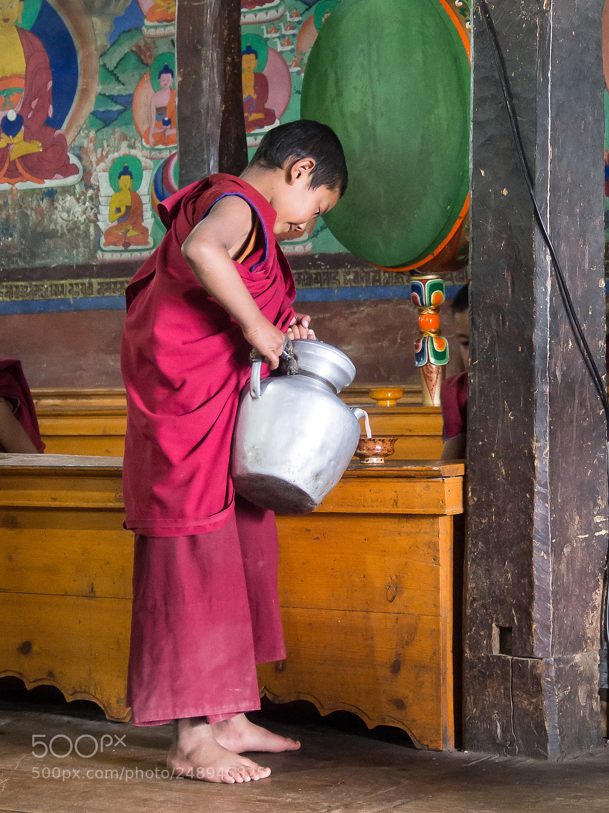 Olympus OM-D E-M5 sample photo. Young buddhist photography