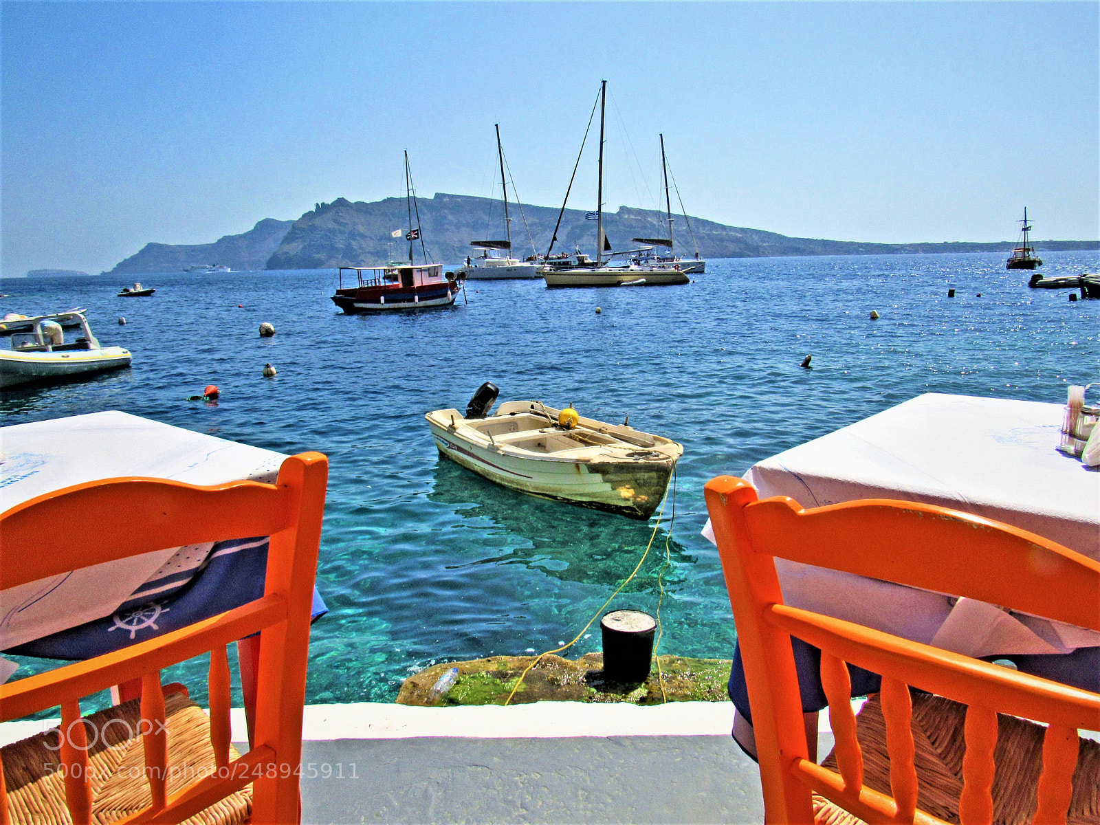 Canon PowerShot SX530 HS sample photo. Ammoudi port santorini photography