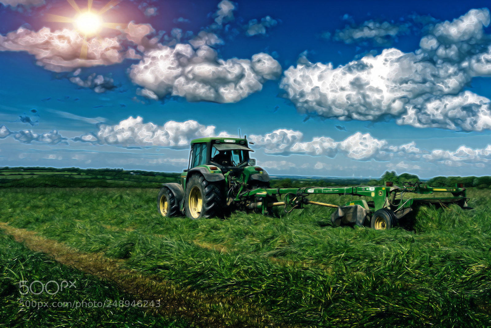 Nikon D810 sample photo. Farmer cutting the grass photography
