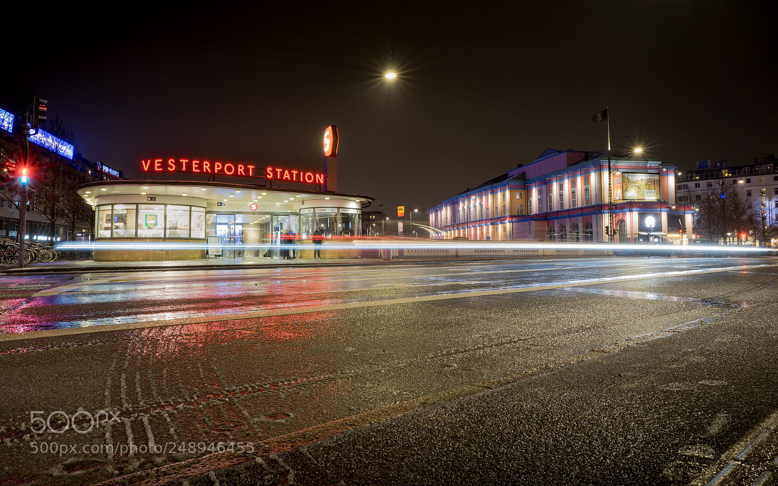 Sony a7 II sample photo. Vesterbro at night photography