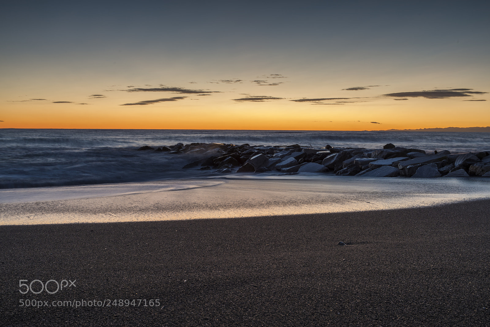 Nikon D610 sample photo. Sea sunset on rocks photography