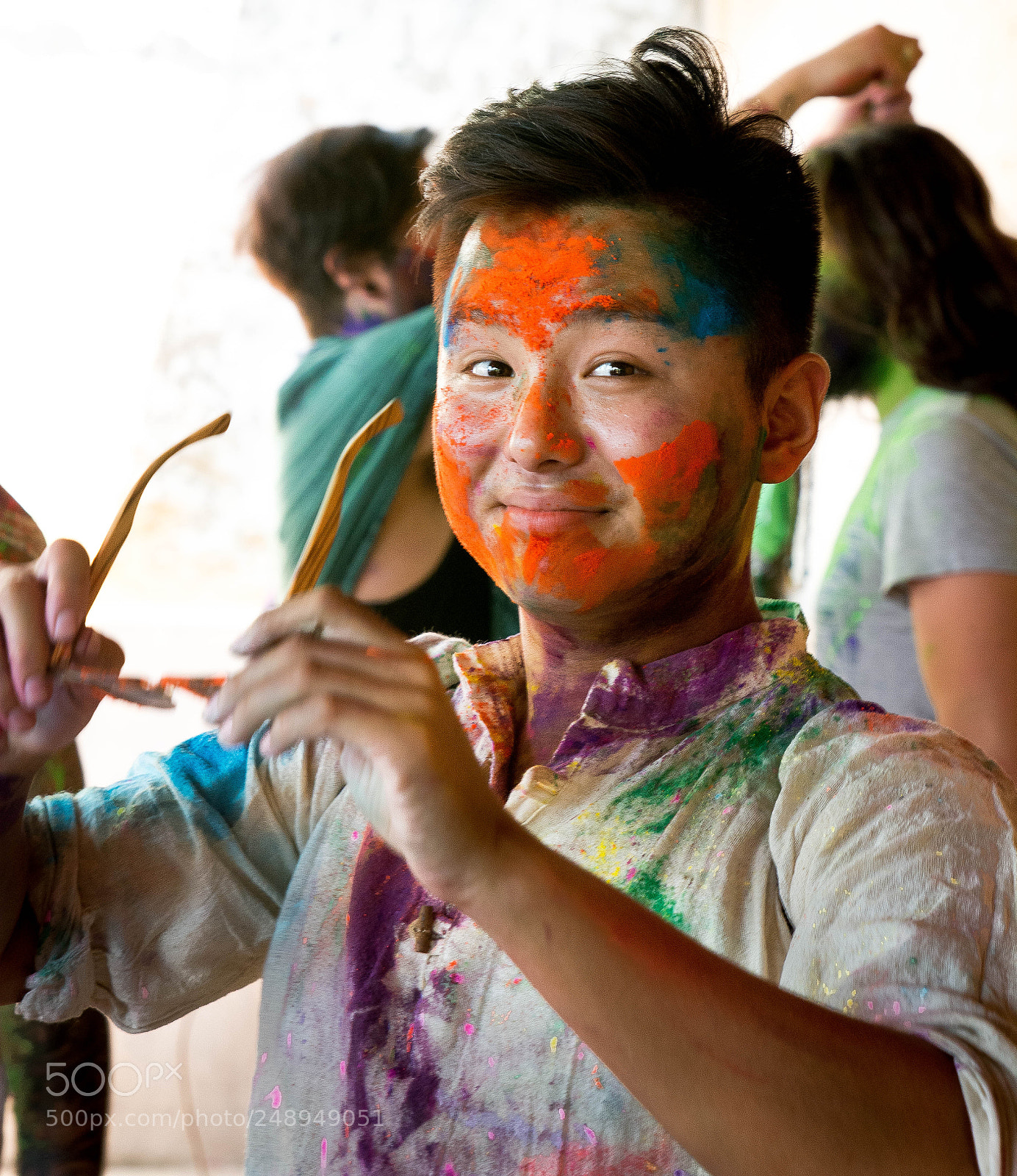 Nikon D7100 sample photo. Holi celebrations india photography