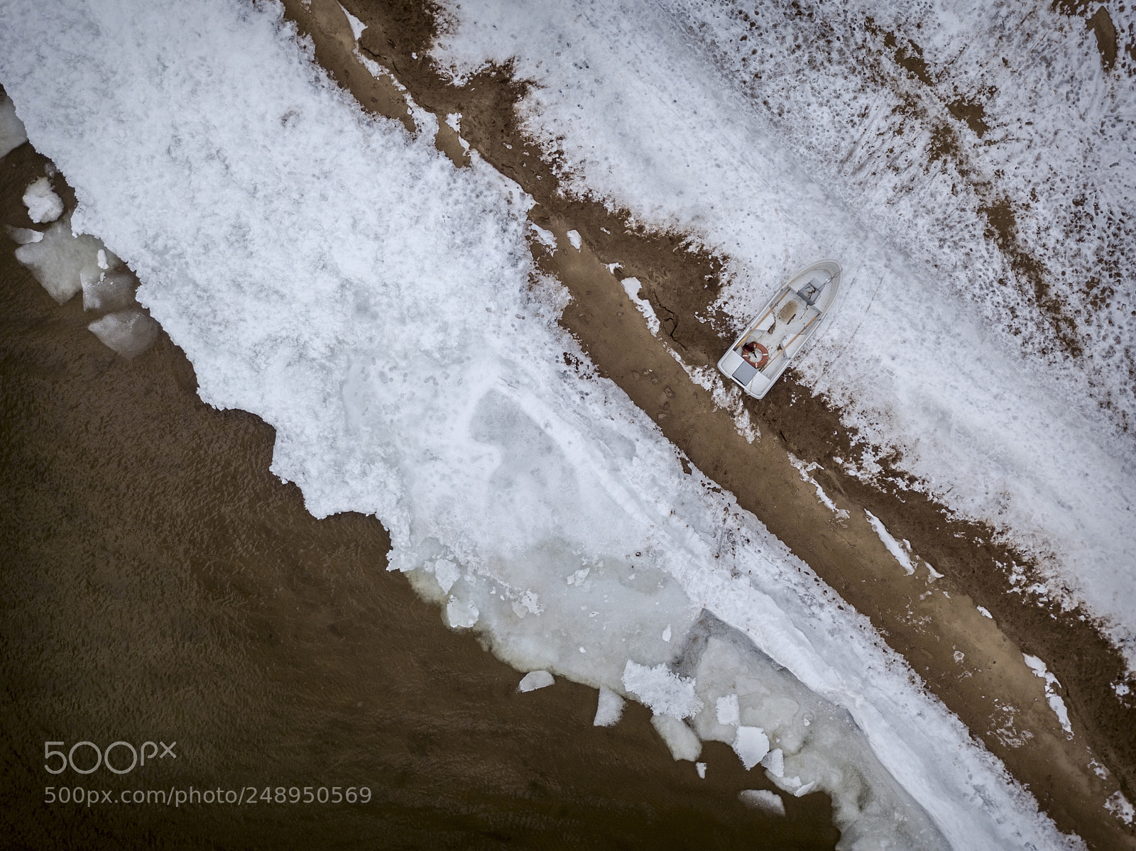 DJI FC220 sample photo. Winter abstraction photography