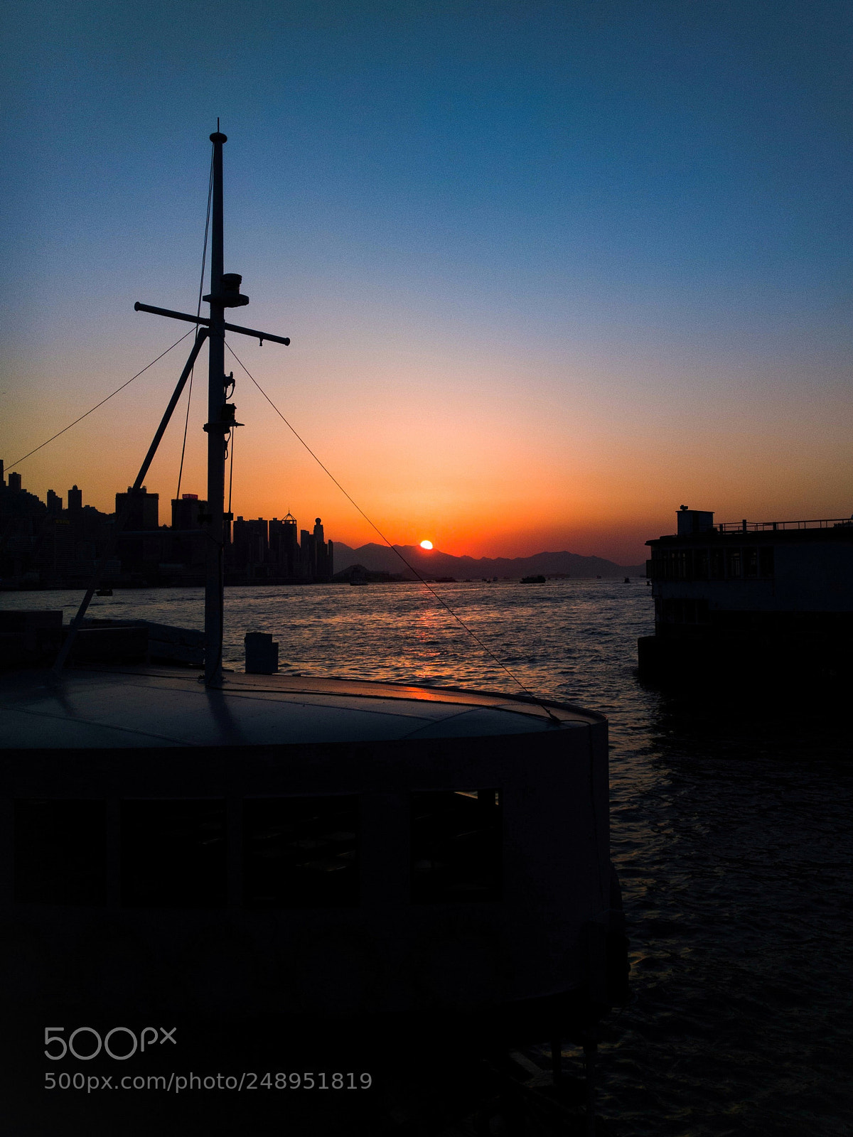 Google Nexus 6P sample photo. Sunset in hong kong photography