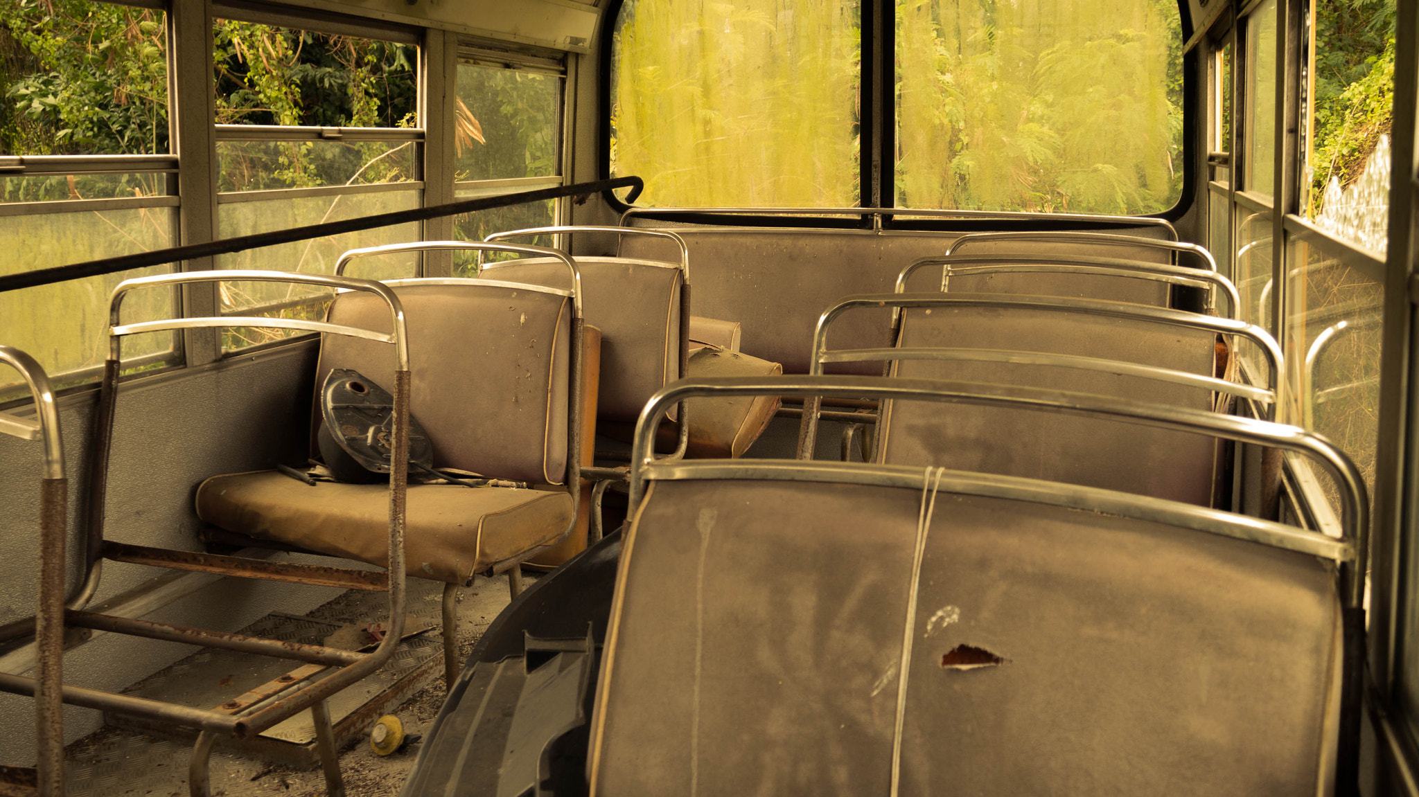 Panasonic Lumix DMC-GF5 sample photo. Abandoned school bus photography