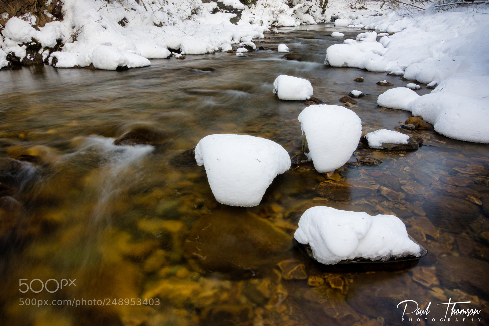 Nikon D7200 sample photo. River snow photography