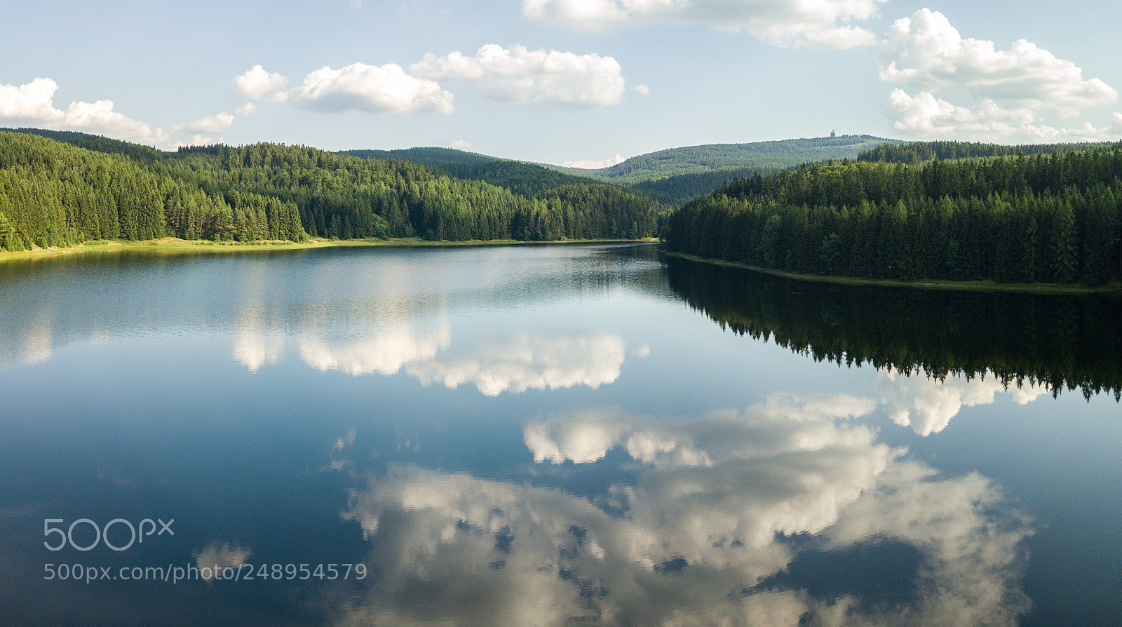 DJI FC220 sample photo. Cloudy reflection photography