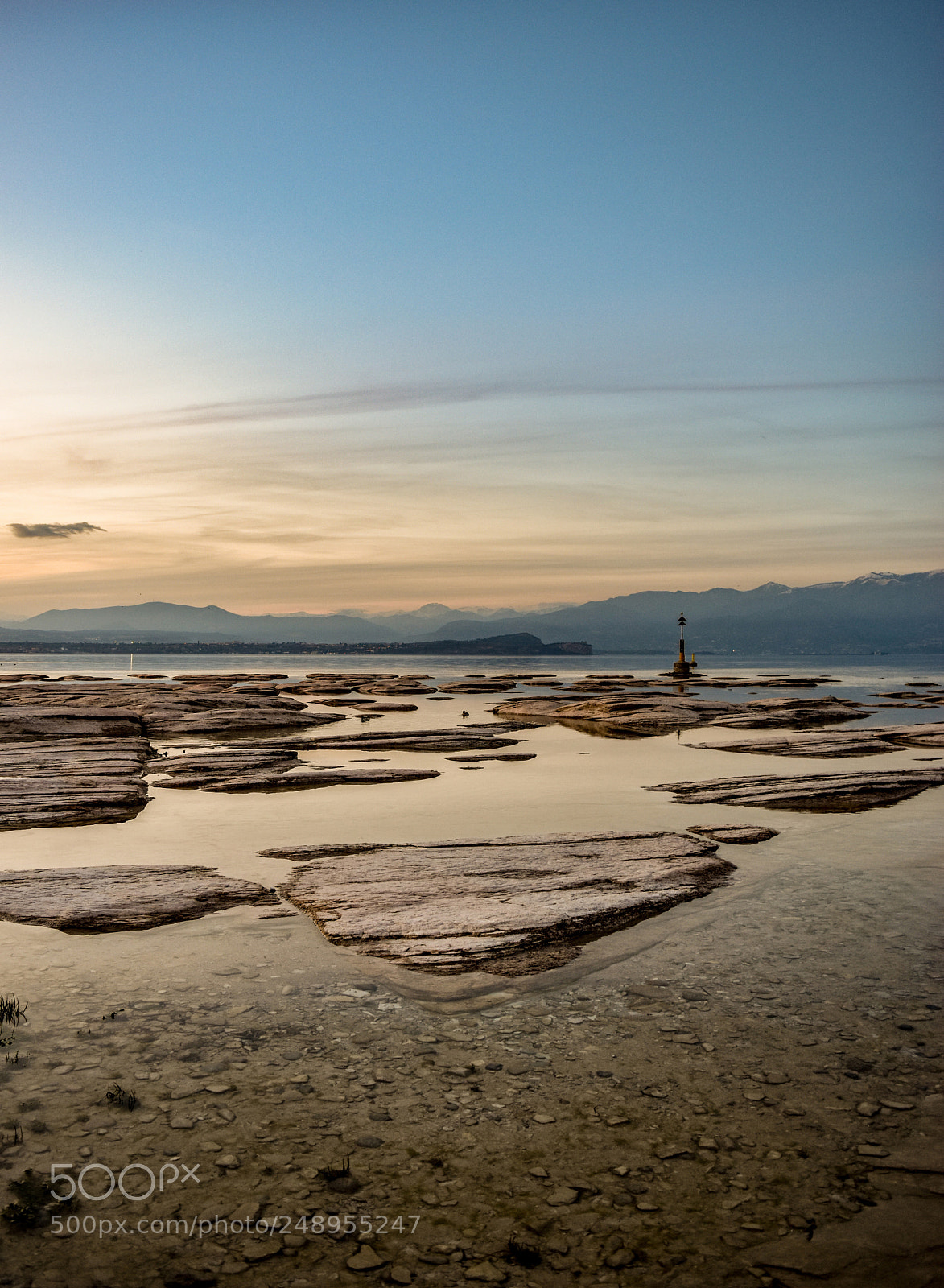 Nikon D5500 sample photo. Sunset in sirmione, italy photography