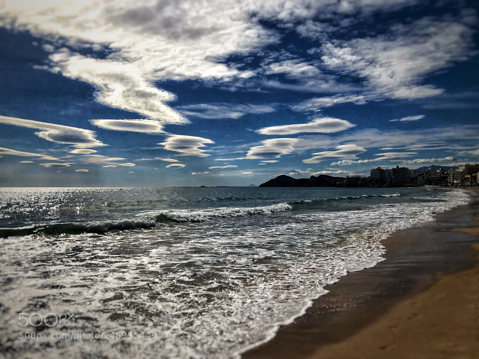 Apple iPhone X sample photo. The beach in benidorm photography