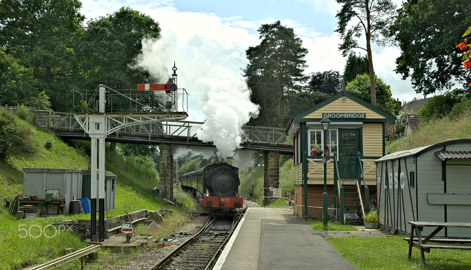 Nikon D610 + Tamron SP 24-70mm F2.8 Di VC USD sample photo. Steam at groombridge station photography