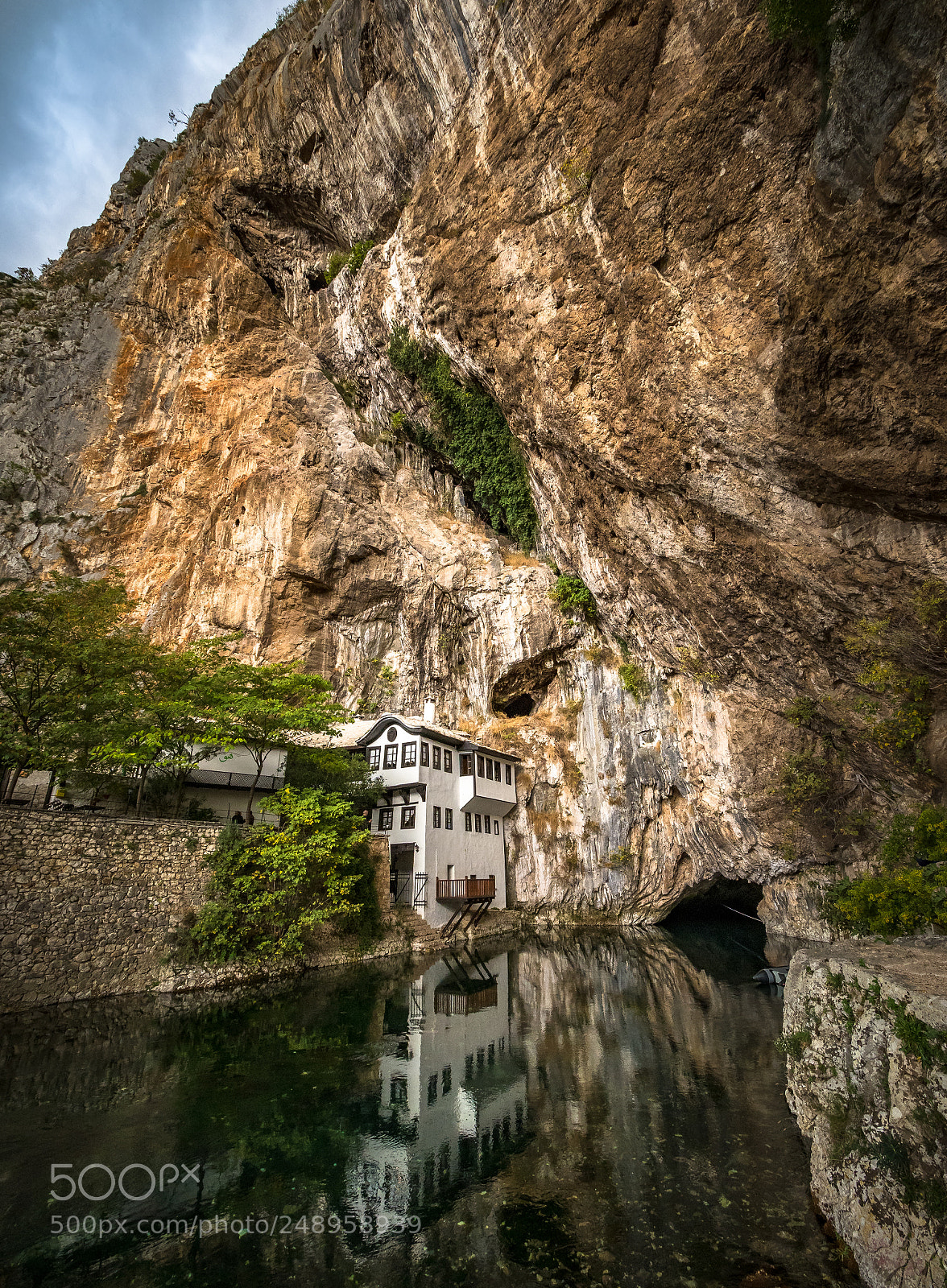 Olympus OM-D E-M1 Mark II sample photo. Mountain and monastery photography