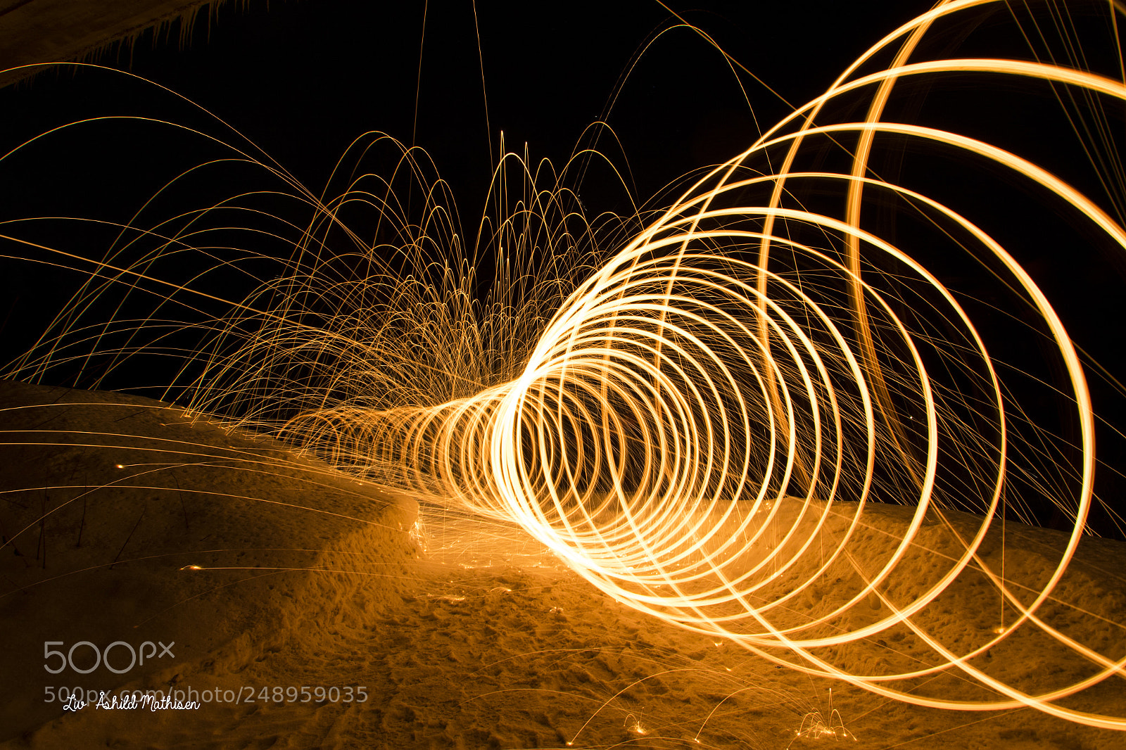 Canon EOS 7D Mark II sample photo. Burning steelwool photography