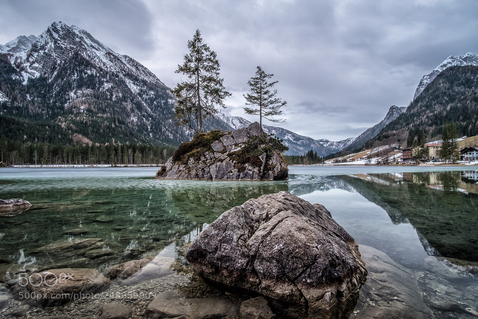 Fujifilm X-T1 sample photo. Hintersee fuji edition stone photography