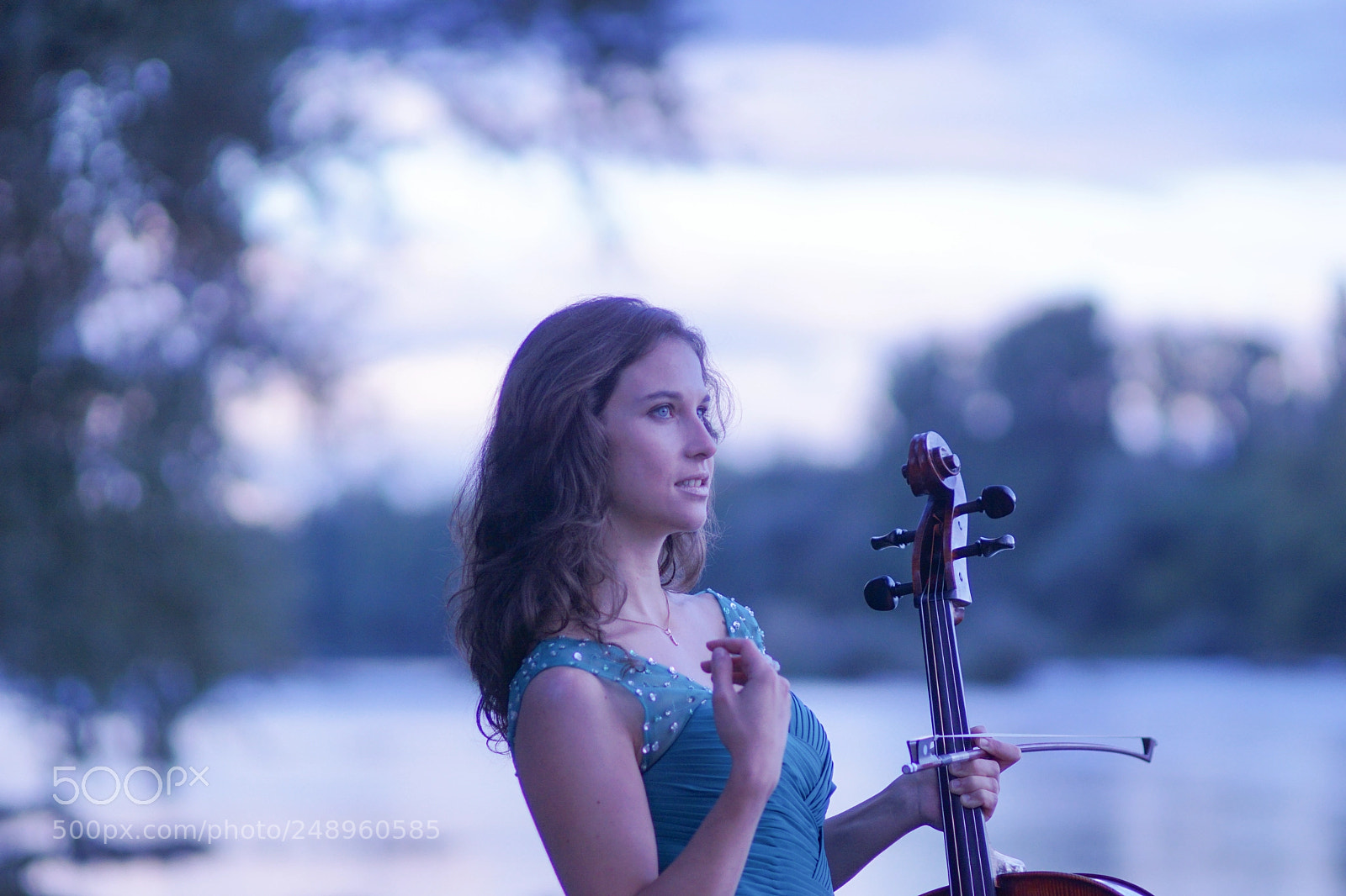 Sony ILCA-77M2 sample photo. Ana #cello#river photography