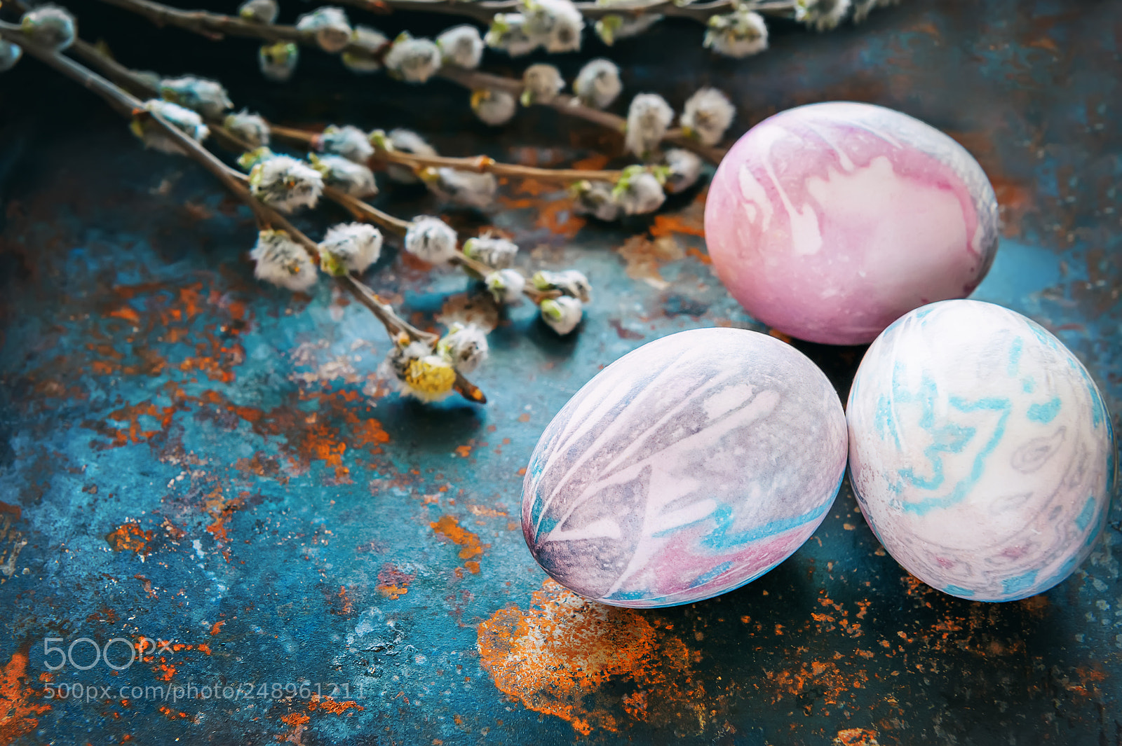Nikon D700 sample photo. Colorful easter eggs lying photography