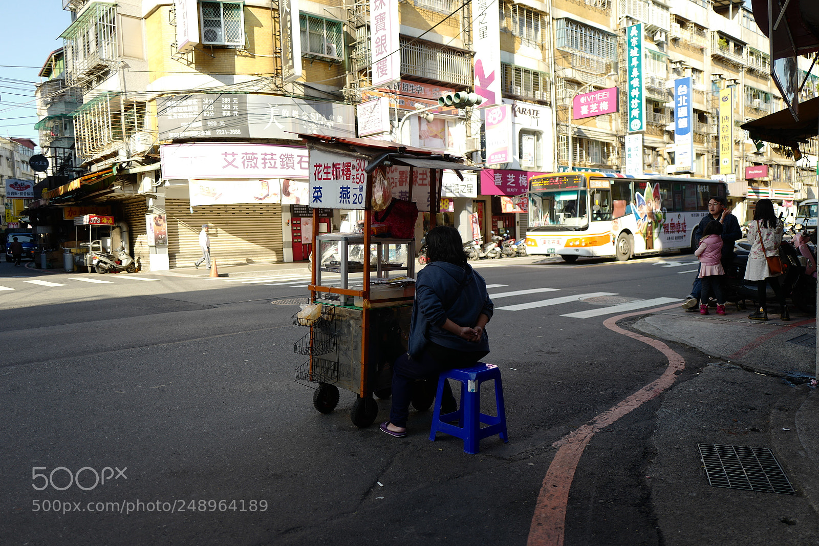 Leica Q (Typ 116) sample photo. 還未天黑的攤鋪位人很少 photography