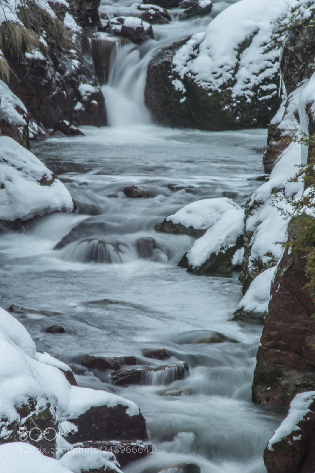 Nikon D7100 sample photo. Der bach im winter photography