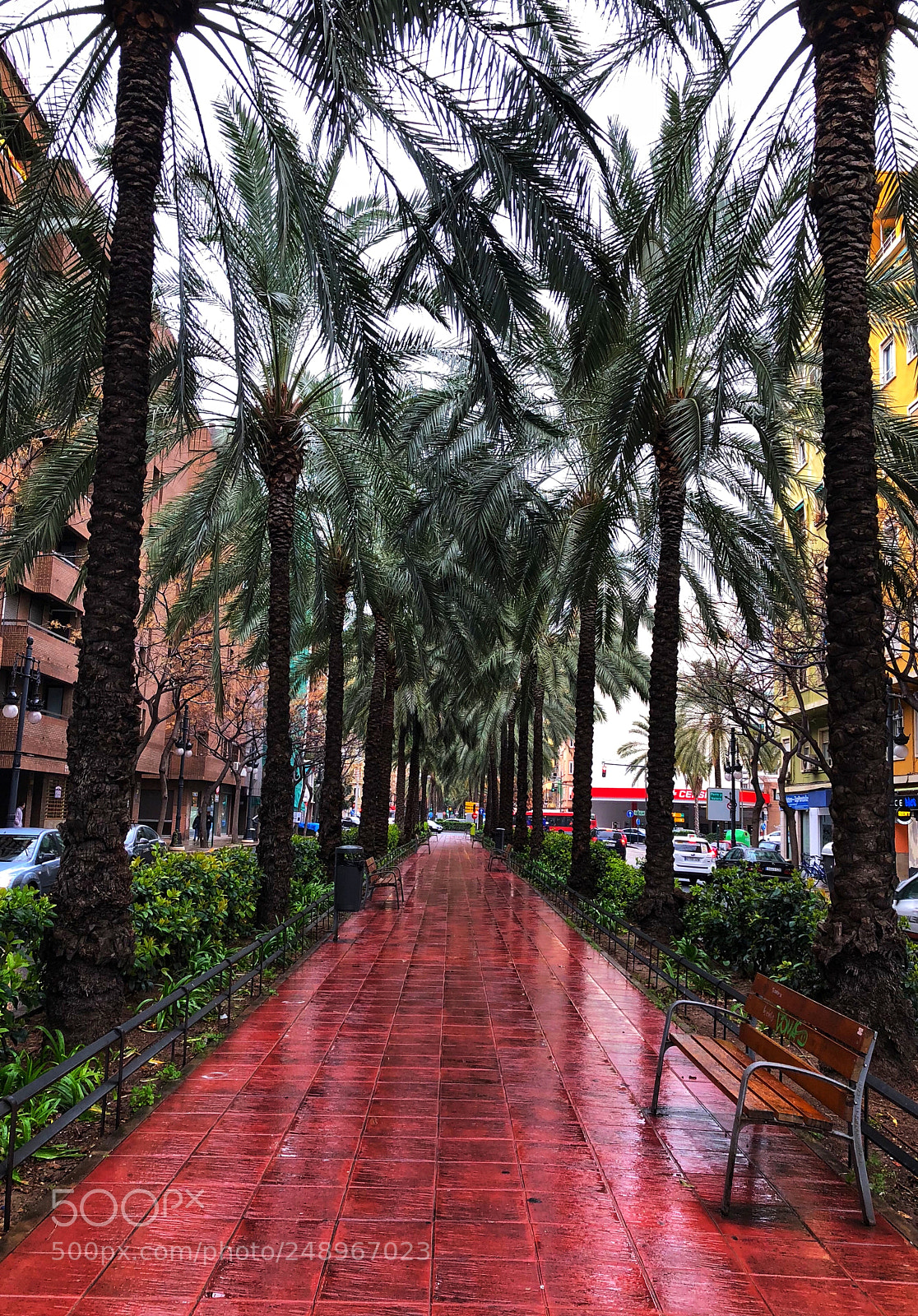 Apple iPhone X sample photo. Rainy day in valencia photography
