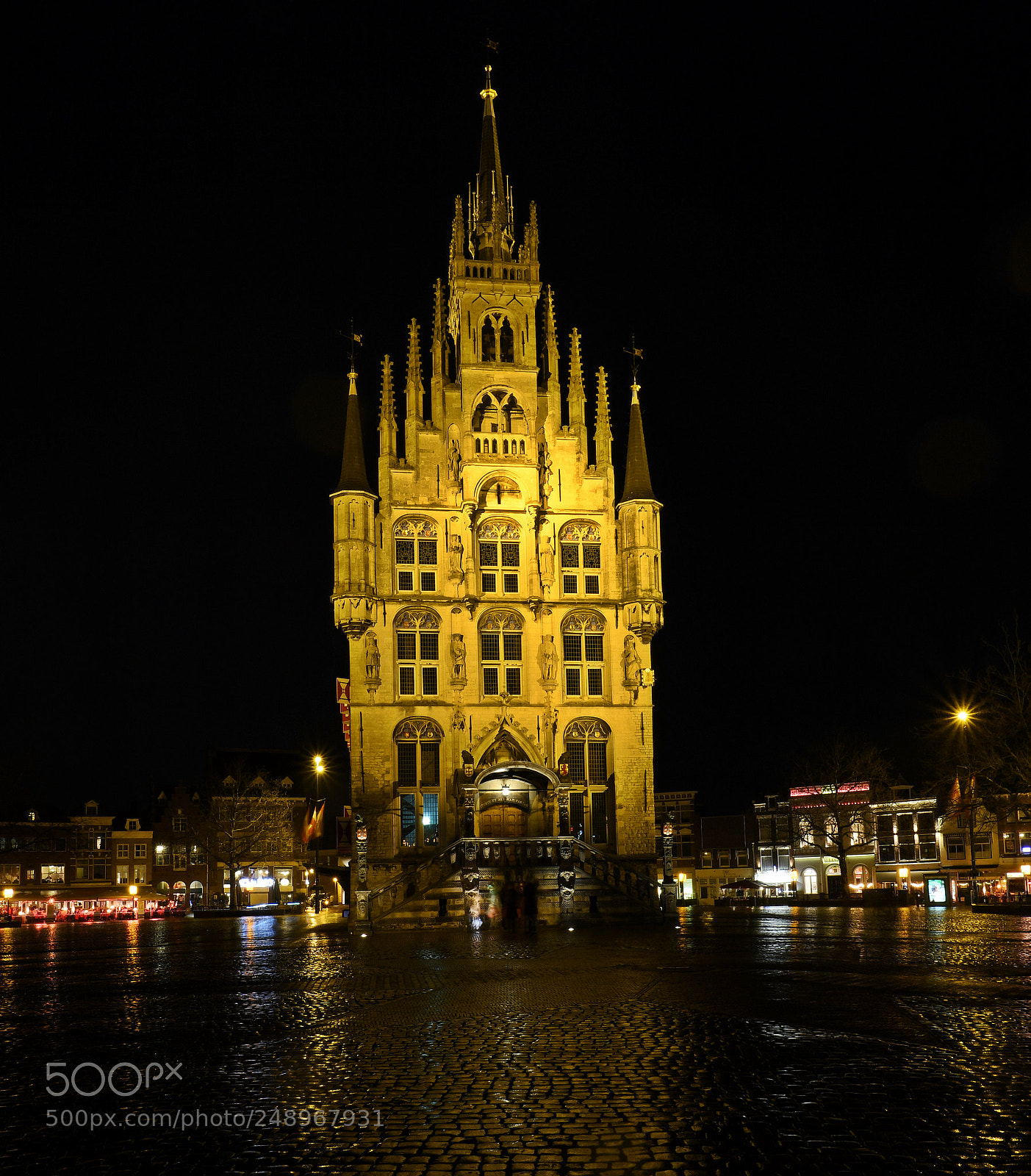 Nikon D500 sample photo. Gouda at night photography