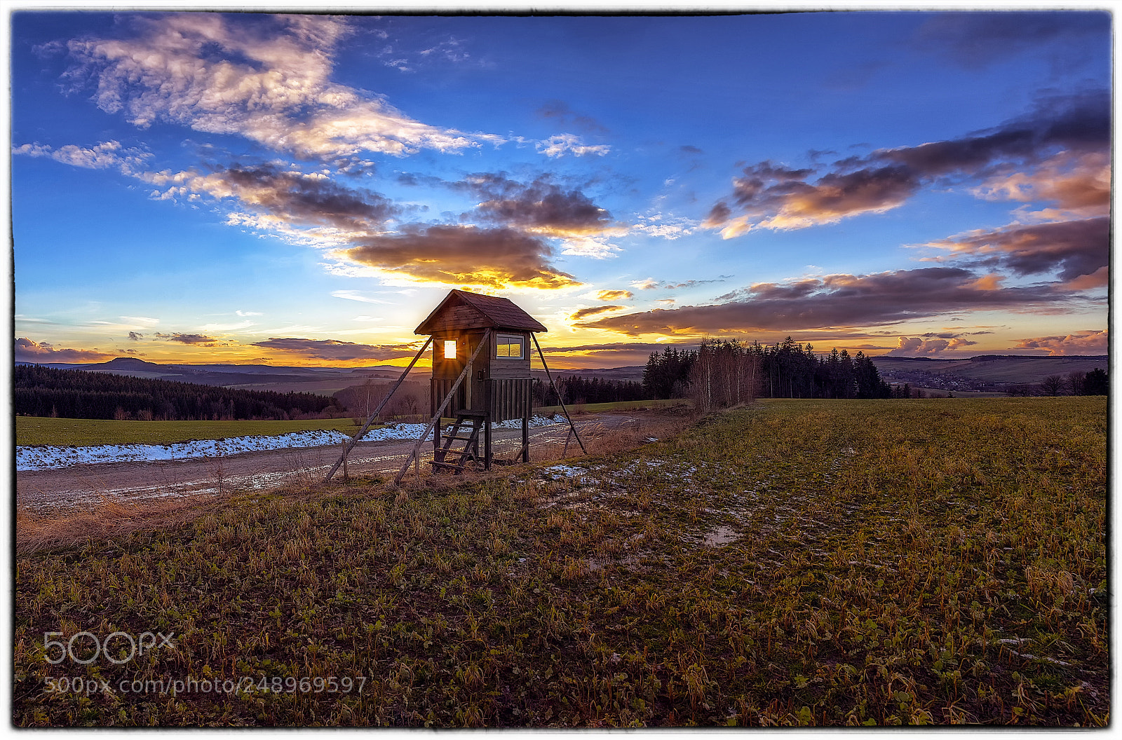 Sony SLT-A77 sample photo. Ore mountains sunset again photography