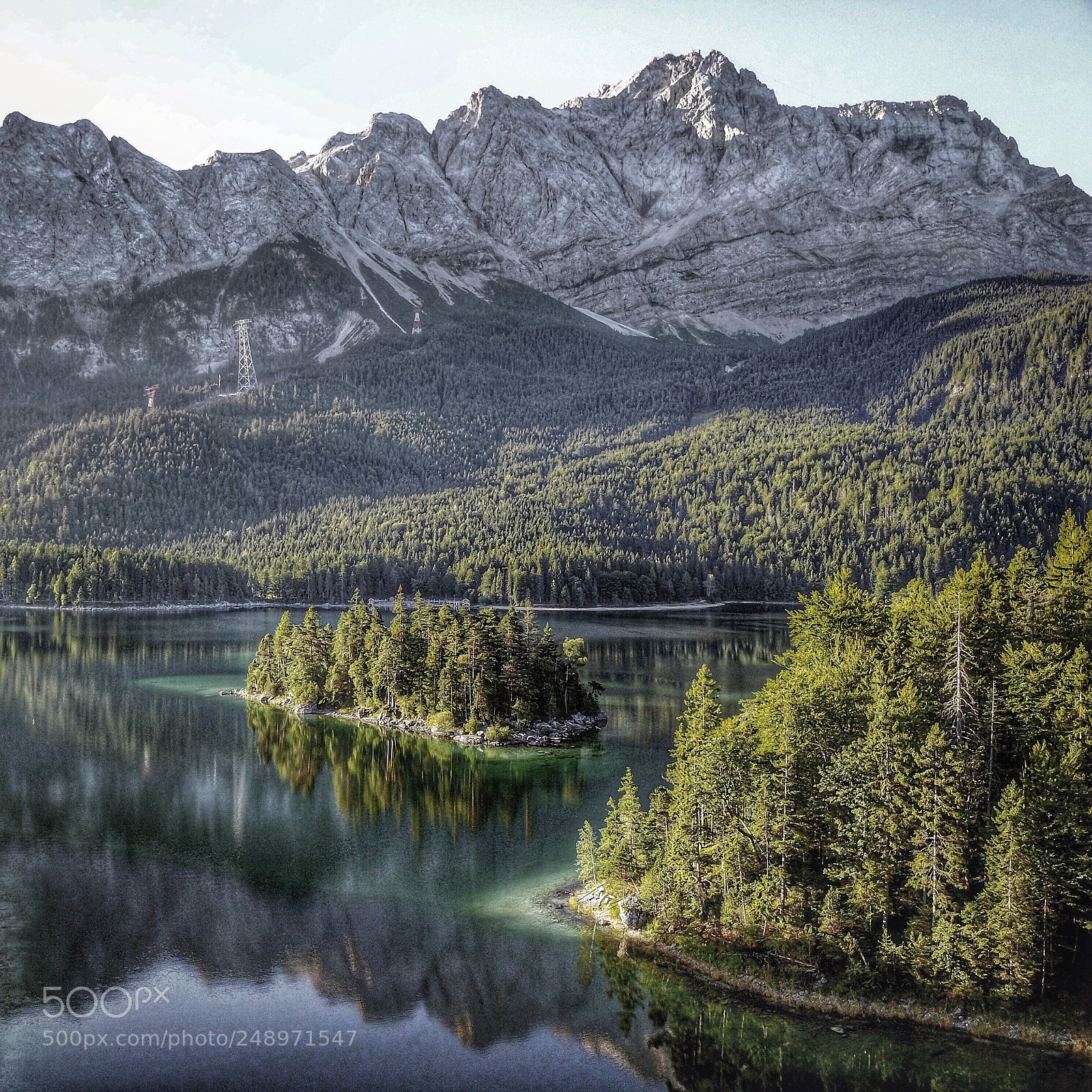 DJI FC220 sample photo. Lake eibsee photography