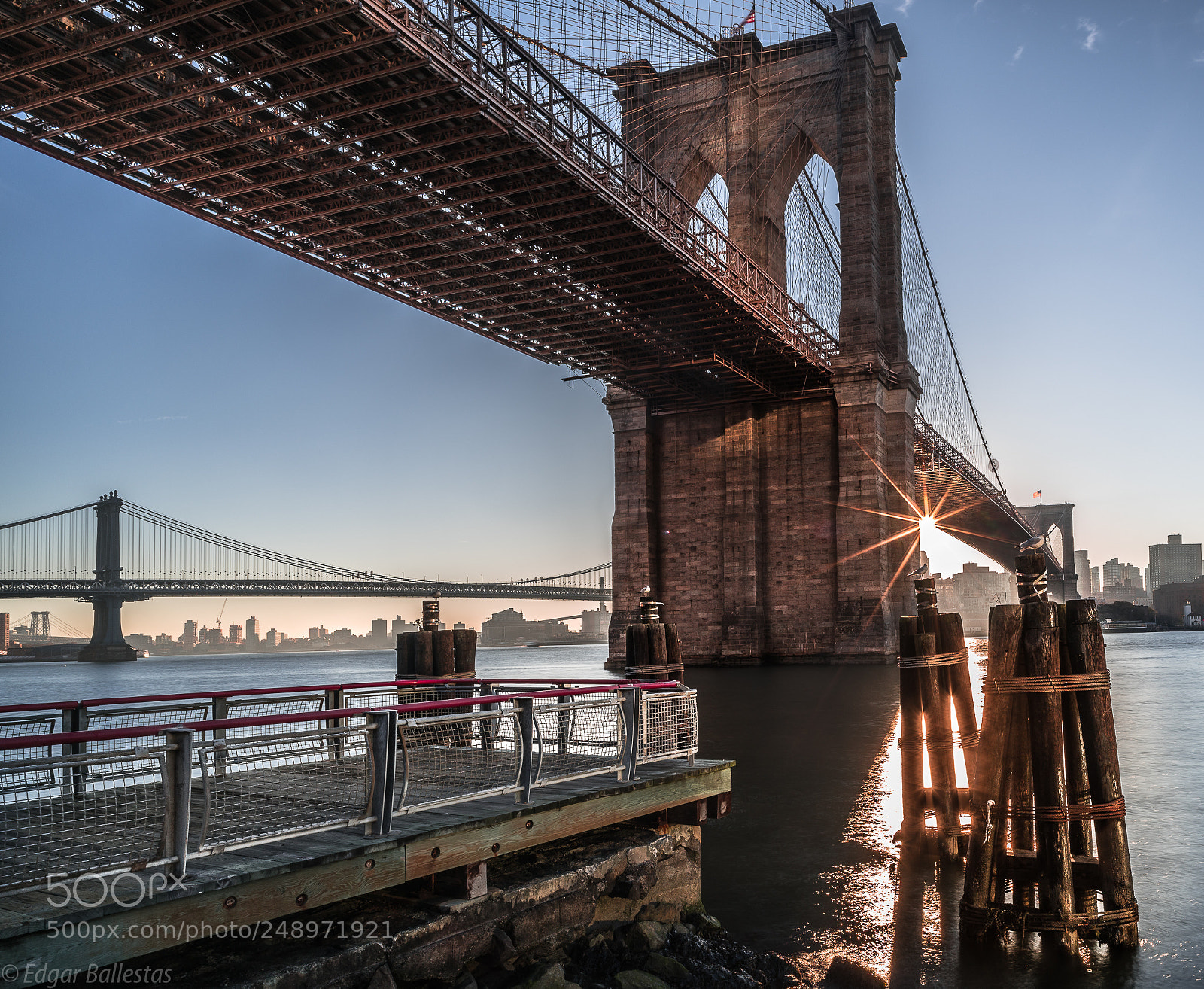Sony a7R II sample photo. Brooklyn bridge manhattan side photography
