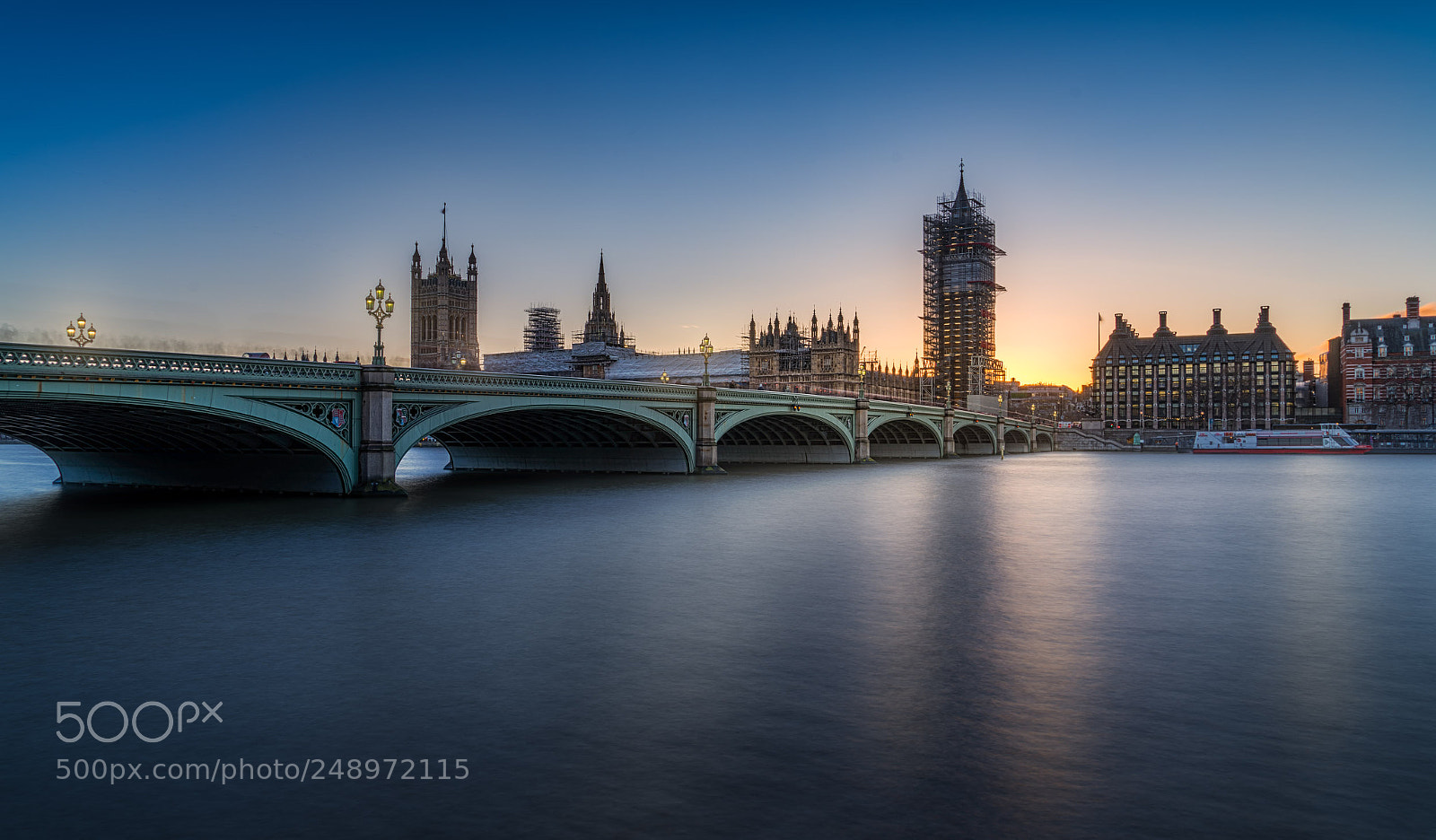 Sony a7R II sample photo. Westminster bridge - sunset photography