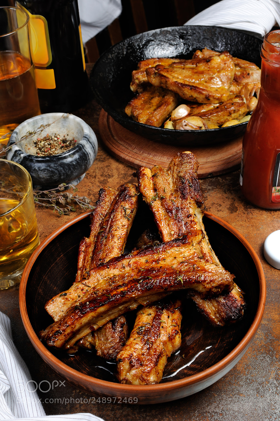 Nikon D90 sample photo. Fried pork ribs photography