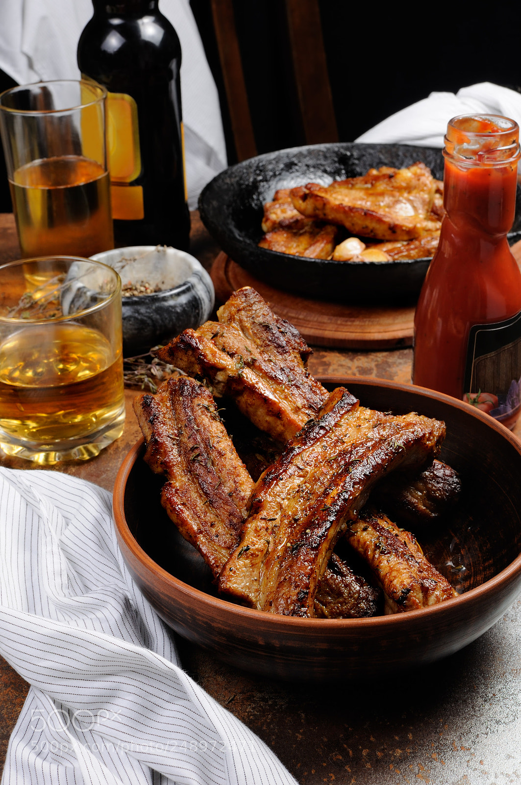 Nikon D90 sample photo. Fried pork ribs photography