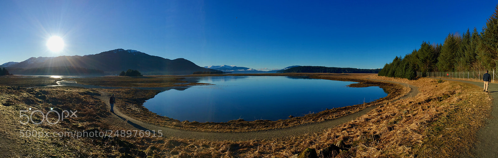 Apple iPhone SE sample photo. Dike trail panorama photography