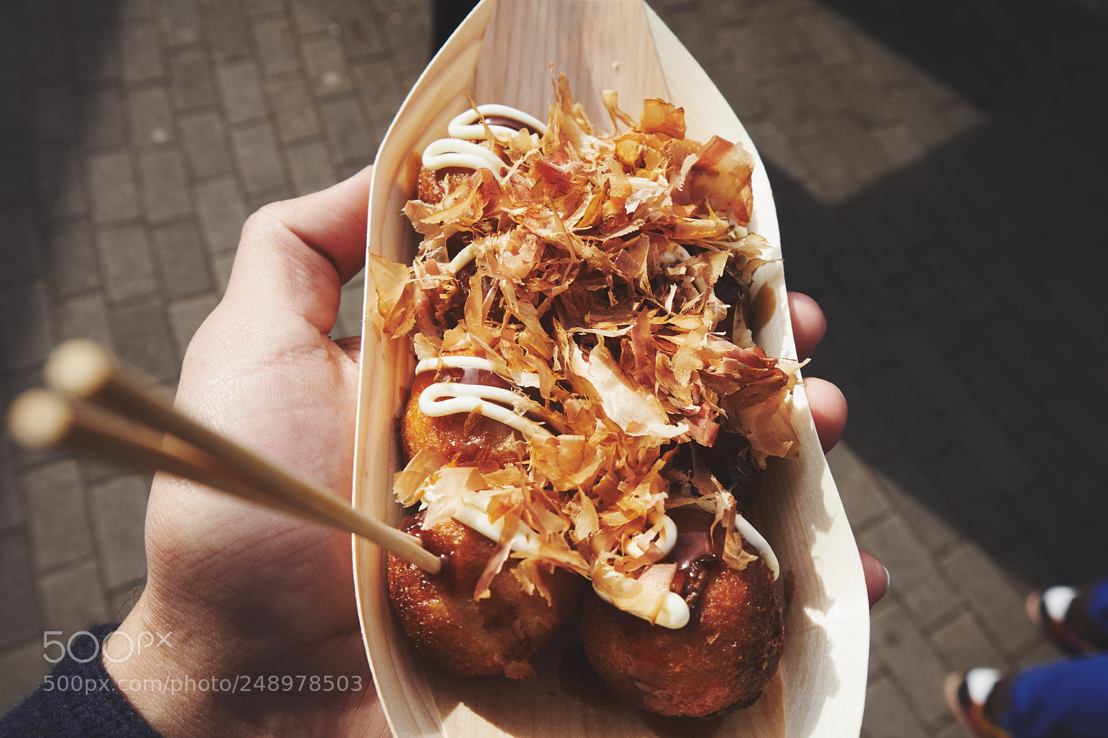 Sony a6300 sample photo. Bonito flake octopus balls photography