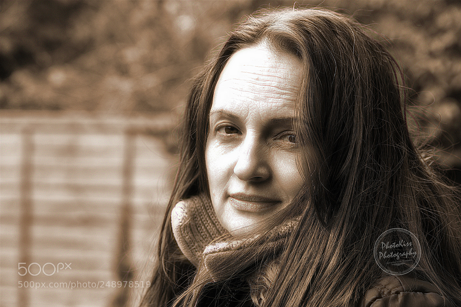 Nikon D800 sample photo. Sepia portrait photography