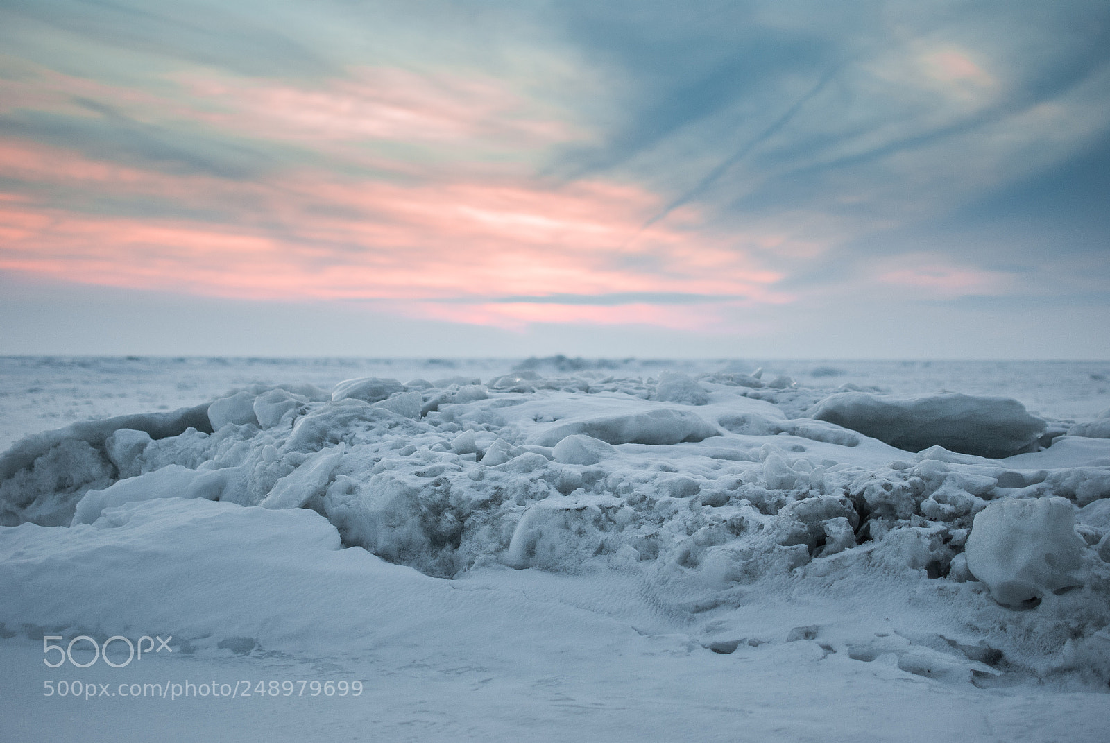 Nikon D3000 sample photo. Frozen sunset photography