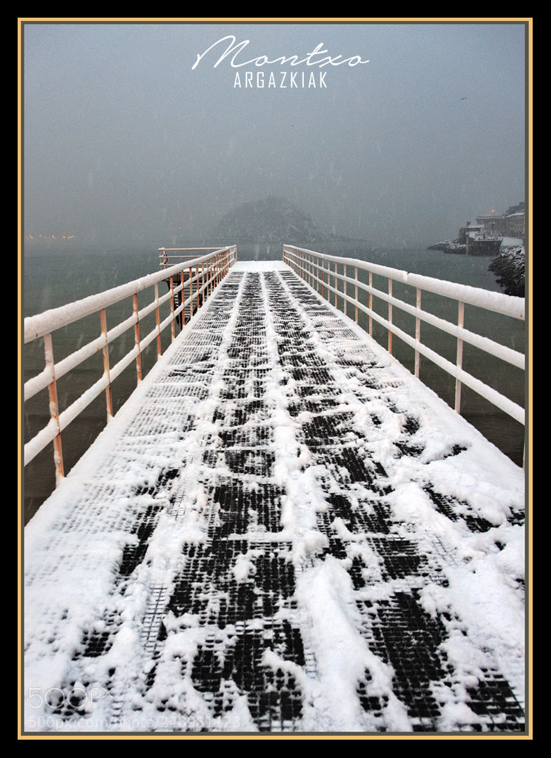 Nikon D700 sample photo. Snowing in donostia 28-02-18 photography