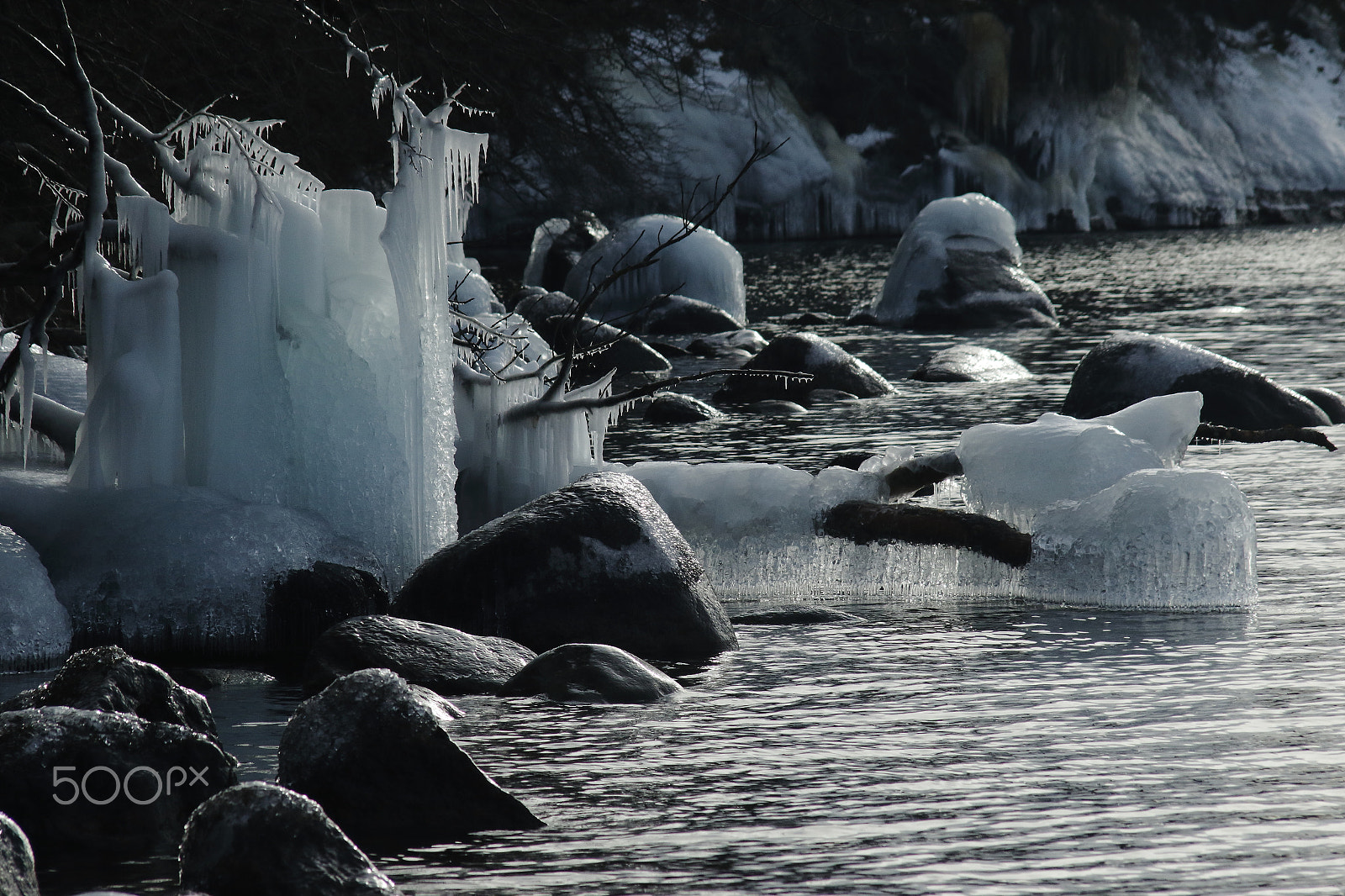 Canon EF 70-210mm f/4 sample photo. Ice scapeades photography