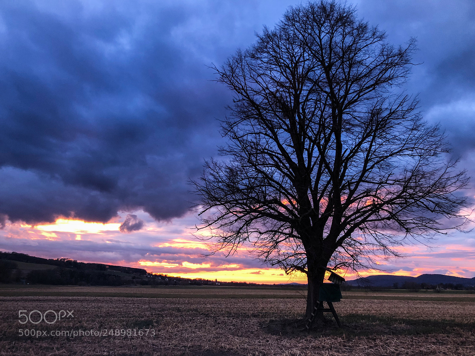Apple iPhone 8 sample photo. Sunset weserbergland, germany photography