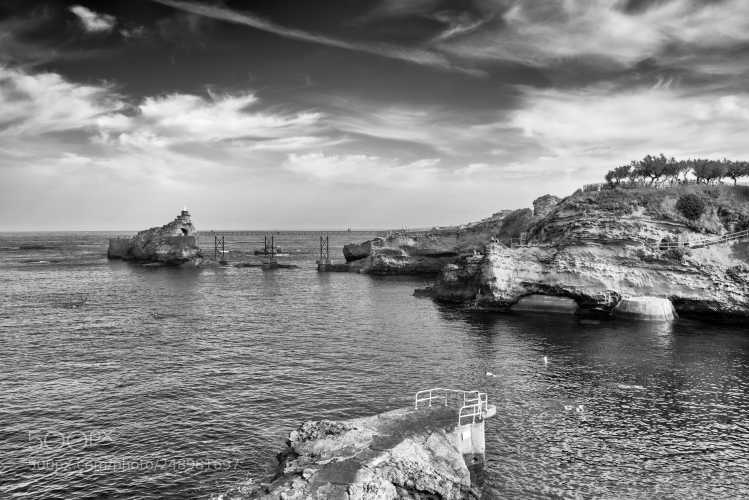Nikon D810 sample photo. Biarritz, rocher de la photography