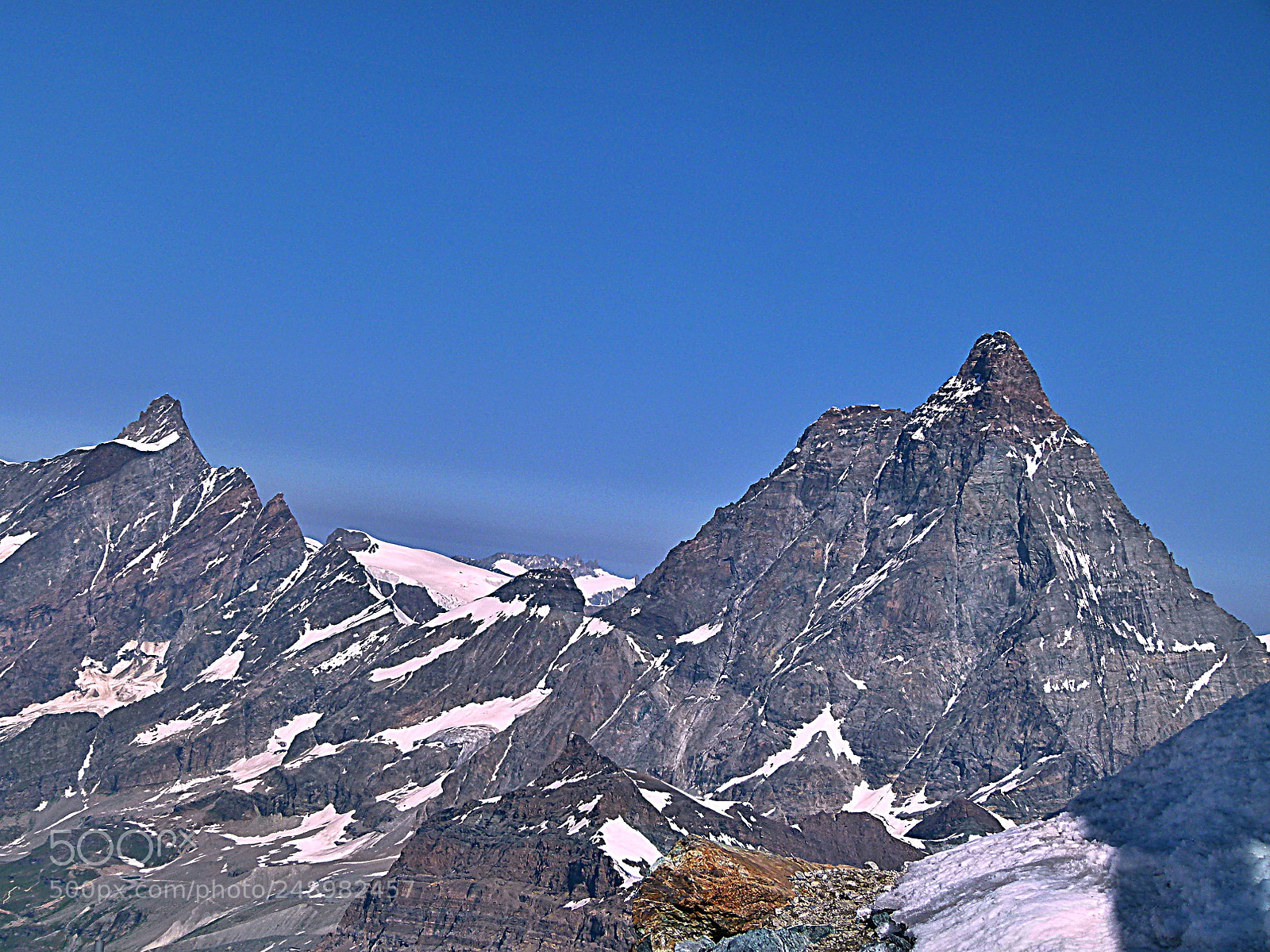 Panasonic Lumix DMC-FZ100 sample photo. Matterhorn unusual photography