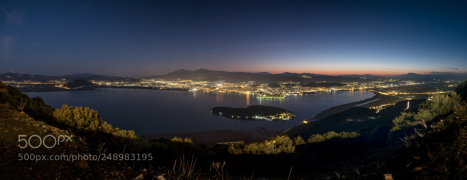 Fujifilm X-T2 sample photo. Ioannina panoramic view photography