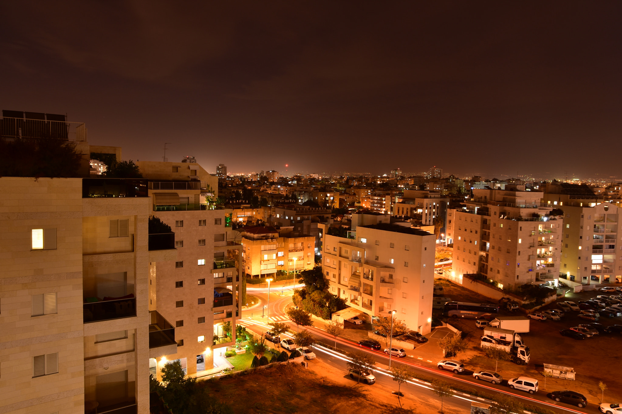 Nikon D3400 sample photo. City at night photography