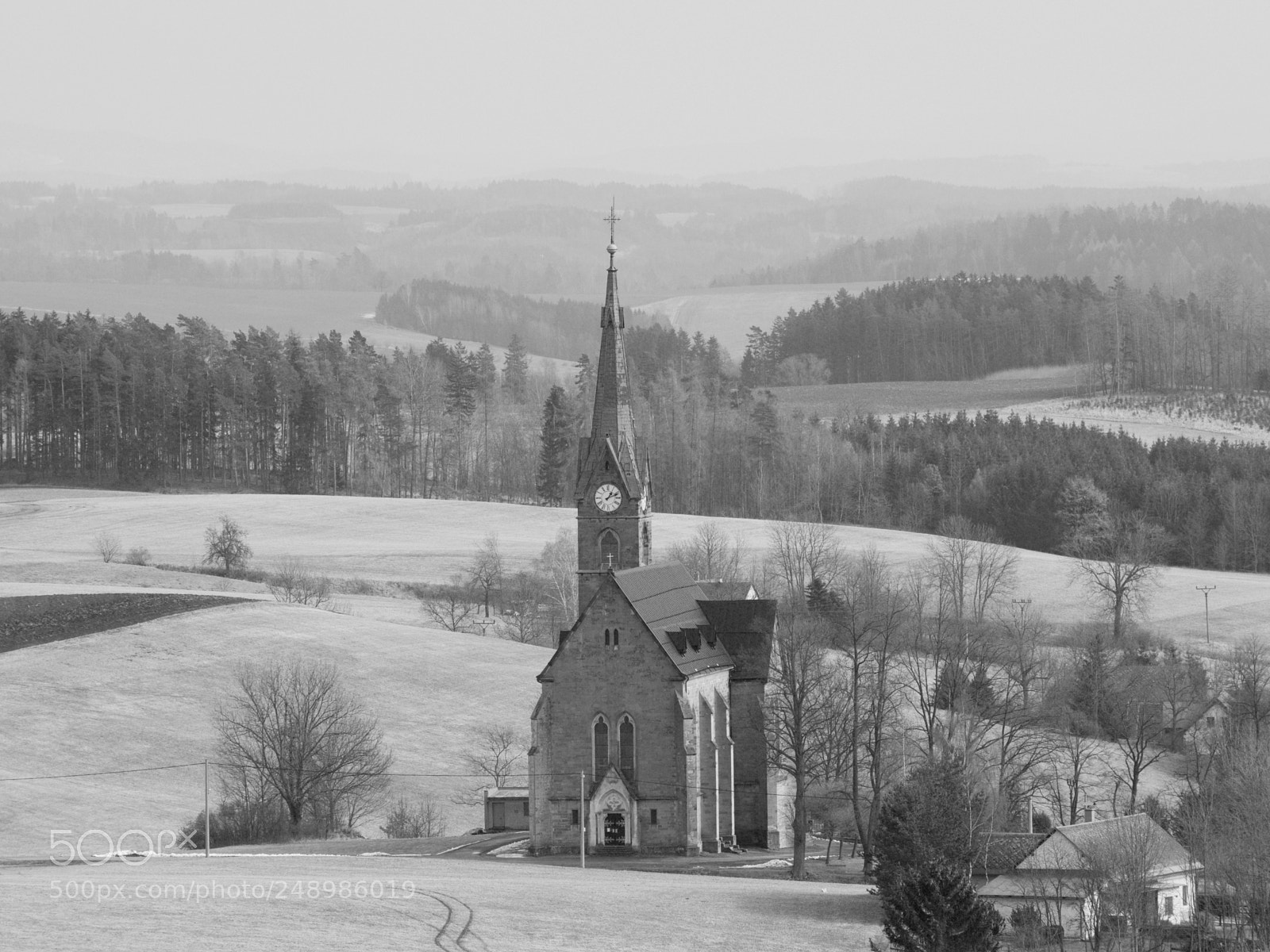 Olympus OM-D E-M1 Mark II sample photo. Black and white landscape photography