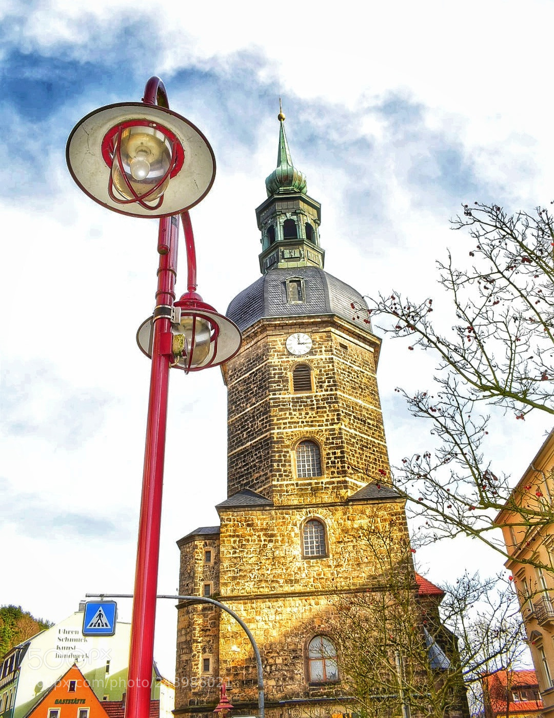 Nikon D5600 sample photo. Lamp near the church photography