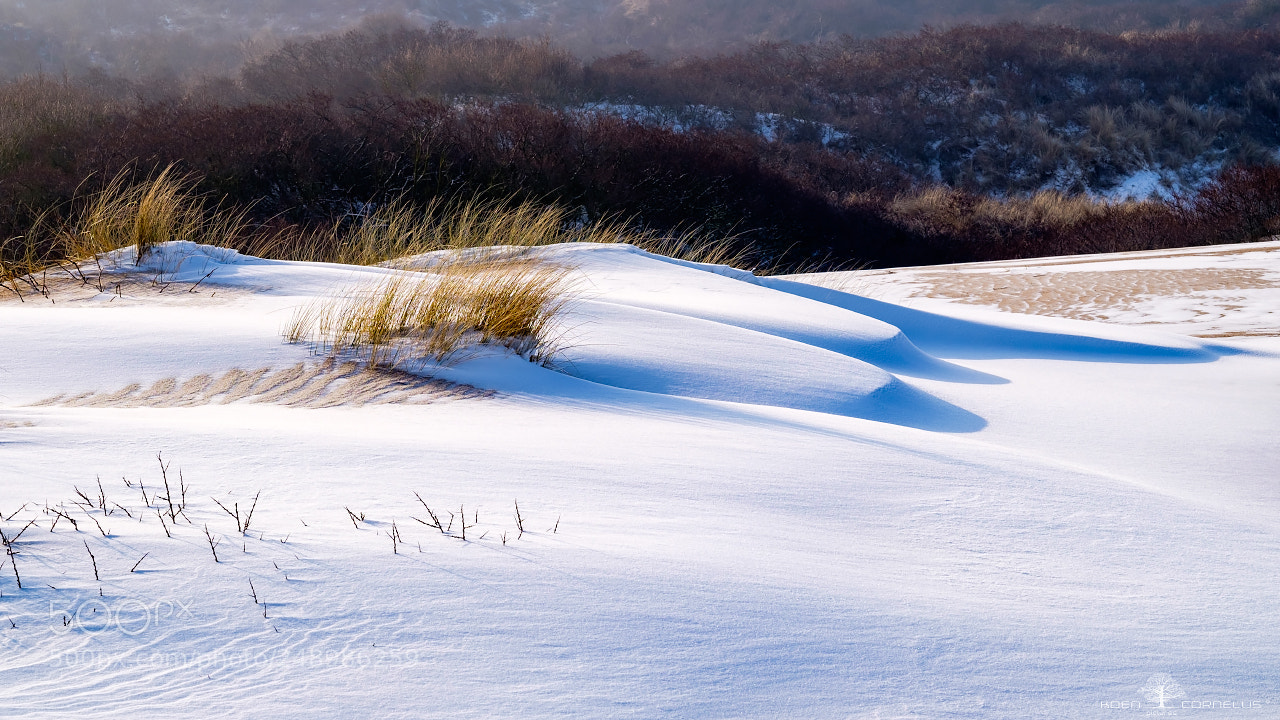 Fujifilm X-T1 sample photo. Dunes and snow photography
