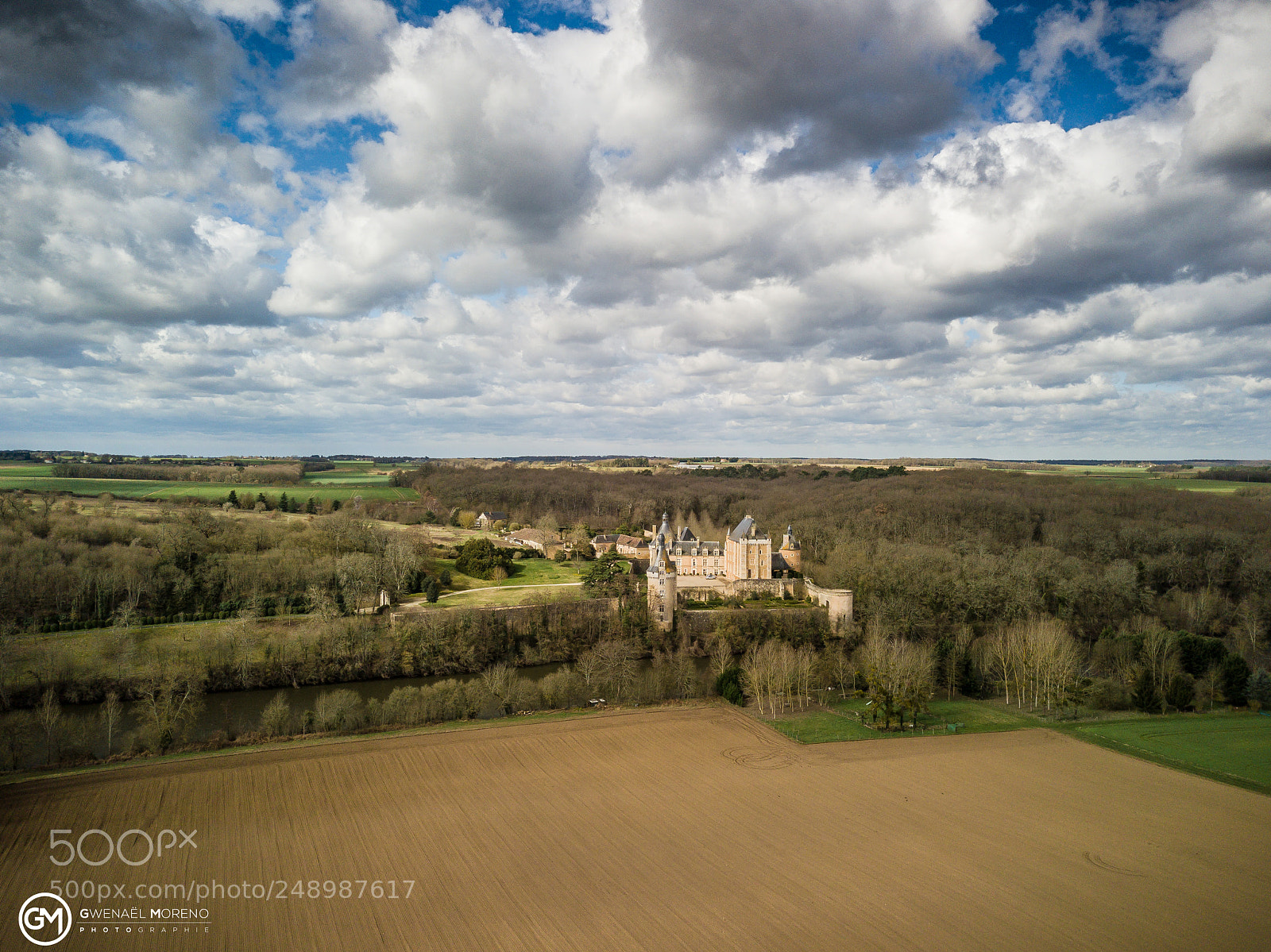 DJI FC220 sample photo. Château de touffou photography