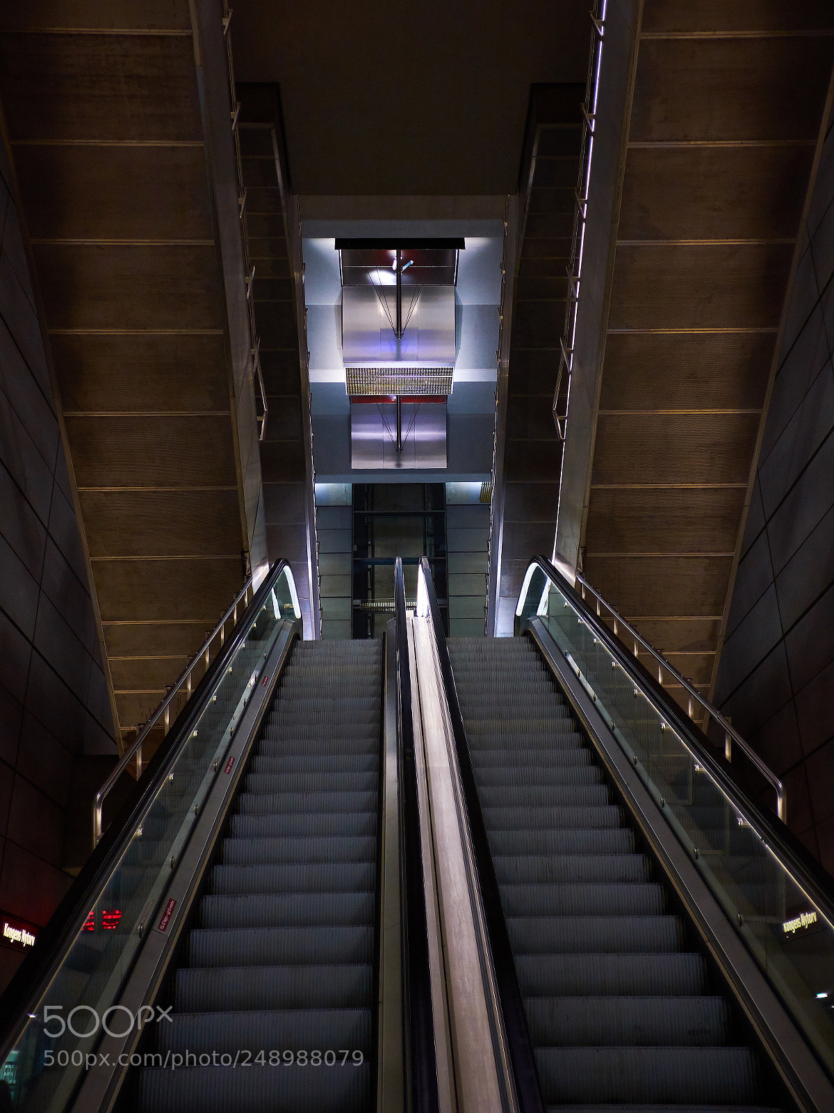 Fujifilm X100F sample photo. Kongens nytorv escalator photography